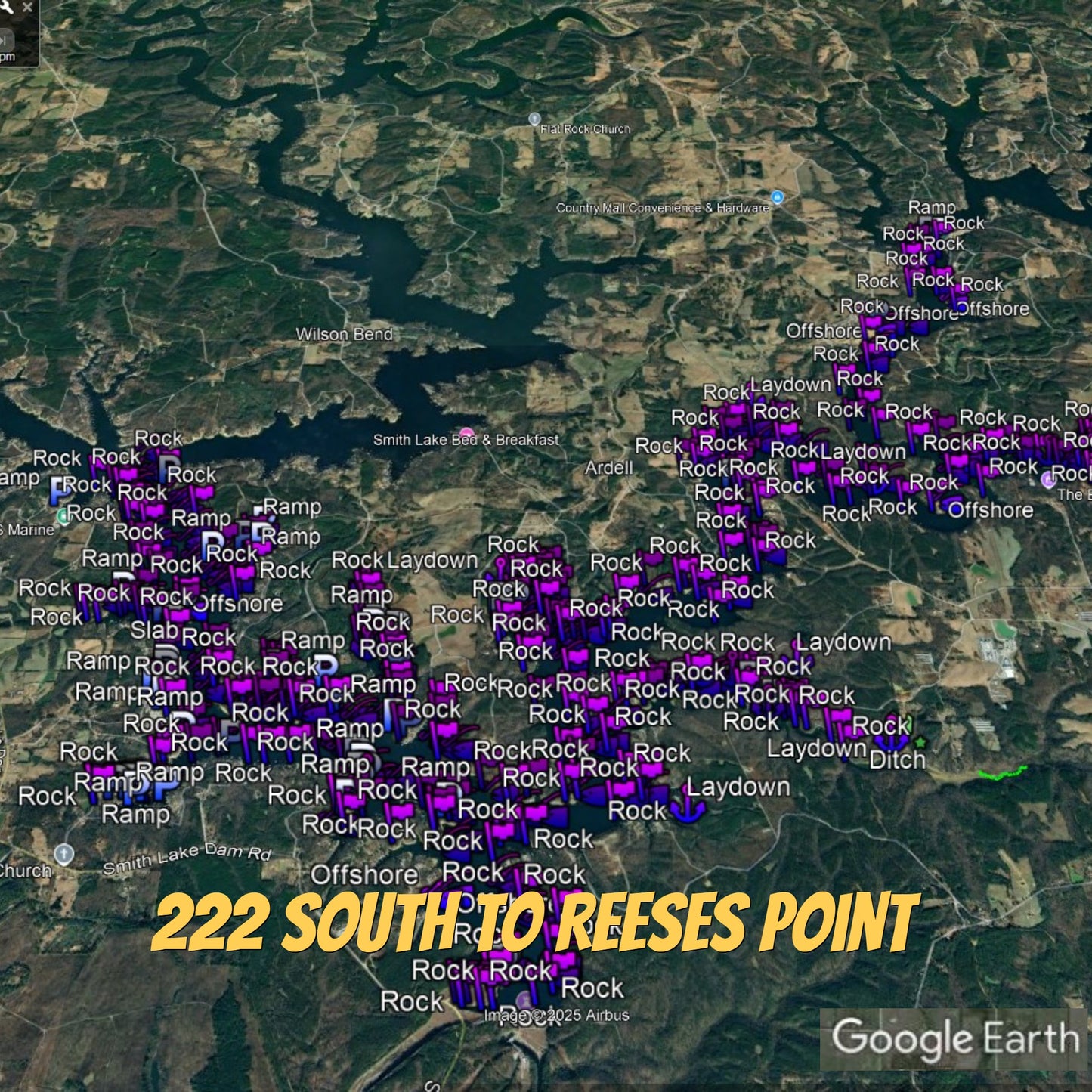 Lewis Smith Breakdown - Bass Fishing Hot Spots & Waypoints