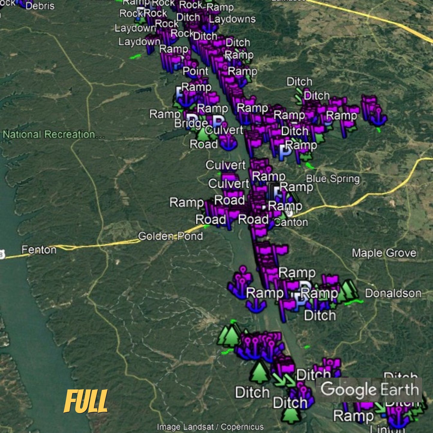 Barkley Lake Breakdown - Bass Fishing Hot Spots & Waypoints