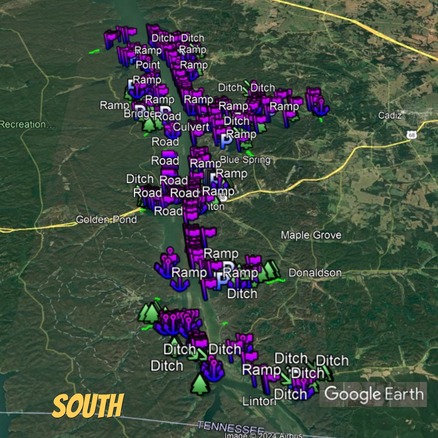 Barkley Lake Breakdown - Bass Fishing Hot Spots & Waypoints