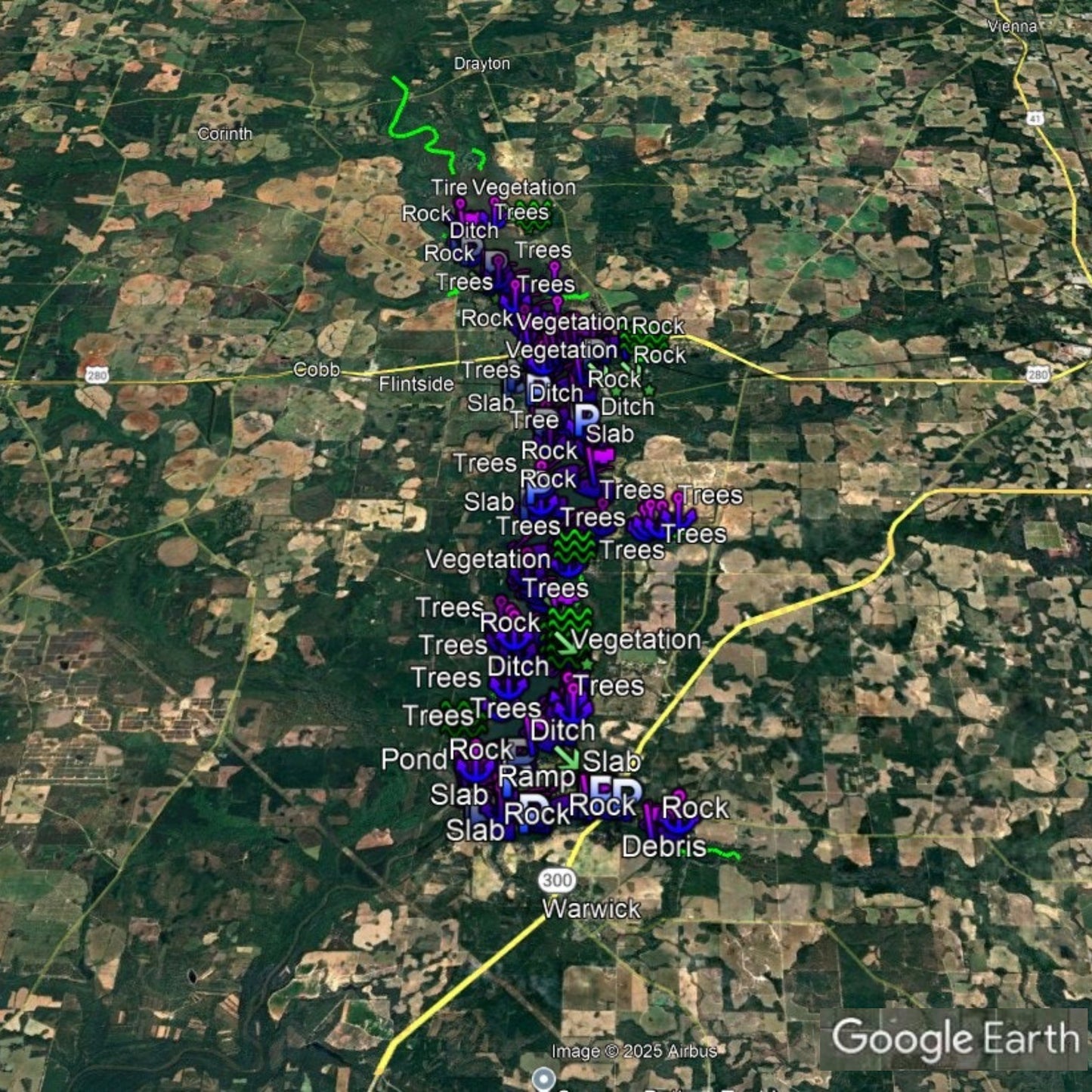 Blackshear Lake Breakdown - Bass Fishing Hot Spots & Waypoints