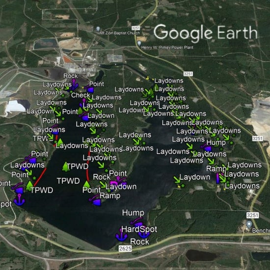 Brandy Branch Lake Breakdown - Bass Fishing Hot Spots & Waypoints