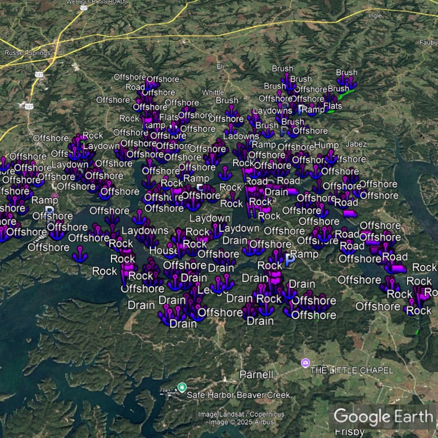 Cumberland Lake Breakdown - Bass Fishing Hot Spots & Waypoints