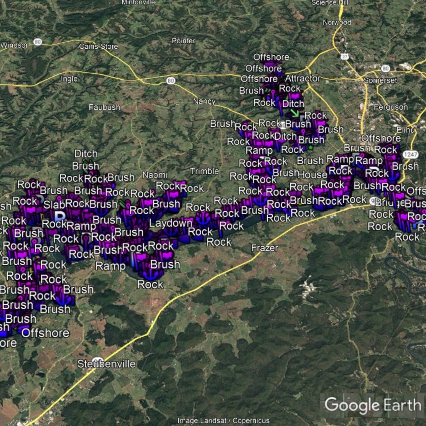 Cumberland Lake Breakdown - Bass Fishing Hot Spots & Waypoints