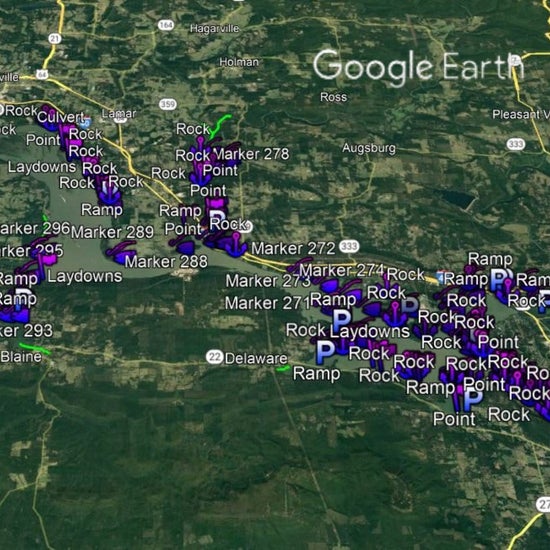 Dardanelle Lake Breakdown - Bass Fishing Hot Spots & Waypoints