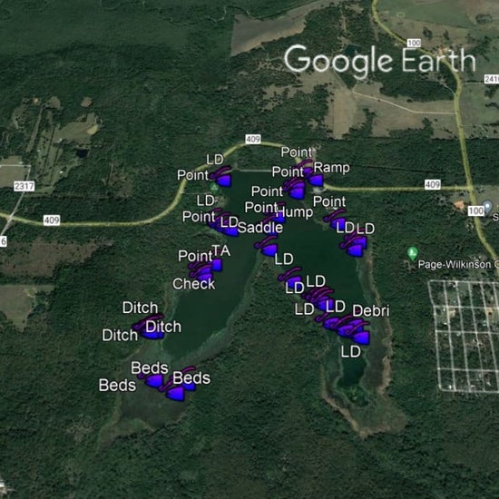 Davy Crockett Lake Breakdown - Bass Fishing Hot Spots & Waypoints