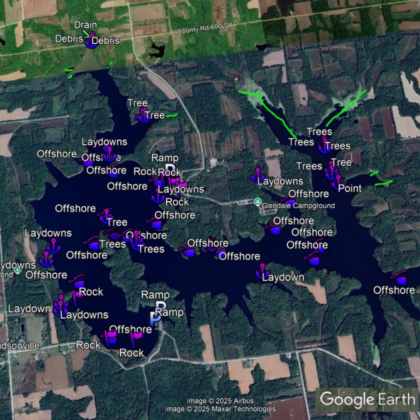 Dogwood Lake Breakdown - Bass Fishing Hot Spots & Waypoints