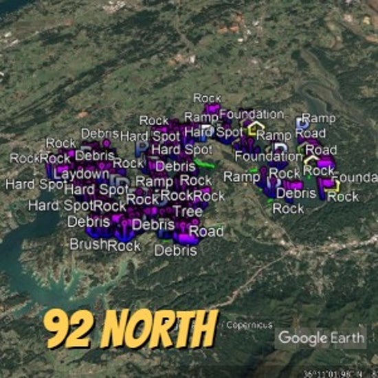 Douglas Lake Breakdown - Bass Fishing Hot Spots & Waypoints