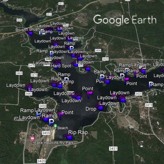 Hawkins Lake Breakdown - Bass Fishing Hot Spots & Waypoints
