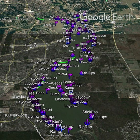 Houston Lake Breakdown - Bass Fishing Hot Spots & Waypoints