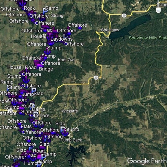 Hudson Lake Breakdown - Bass Fishing Hot Spots & Waypoints