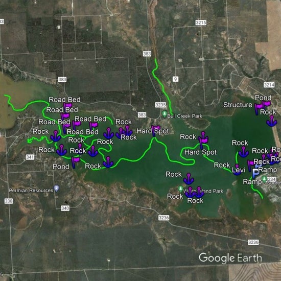 J.B. Thomas Lake Breakdown - Bass Fishing Hot Spots & Waypoints