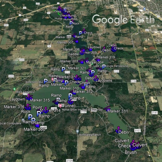 Jacksonville Lake Breakdown - Bass Fishing Hot Spots & Waypoints