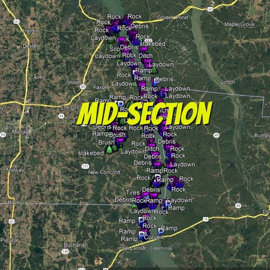 Kentucky Lake Breakdown - Bass Fishing Hot Spots & Waypoints