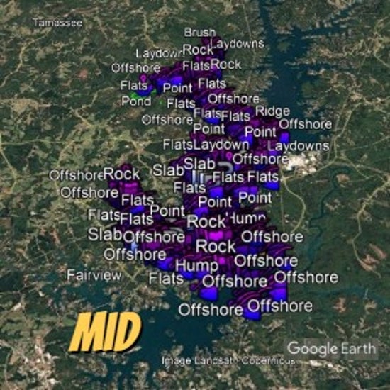 Keowee Lake Breakdown - Bass Fishing Hot Spots & Waypoints