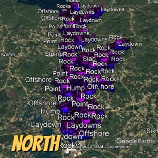 Keowee Lake Breakdown - Bass Fishing Hot Spots & Waypoints
