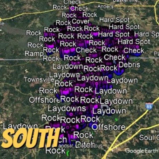 Kerr Lake Breakdown - Bass Fishing Hot Spots & Waypoints