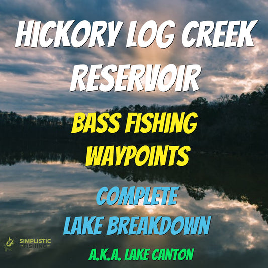Hickory Log Creek Reservoir Breakdown - Bass Fishing Hot Spots & Waypoints
