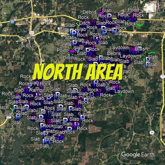 Logan Martin Lake Breakdown - Bass Fishing Hot Spots & Waypoints