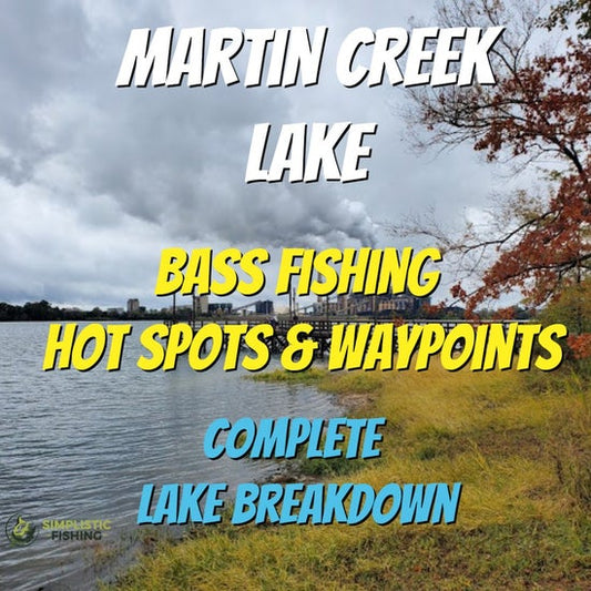 Martin Creek Lake Breakdown - Bass Fishing Hot Spots & Waypoints