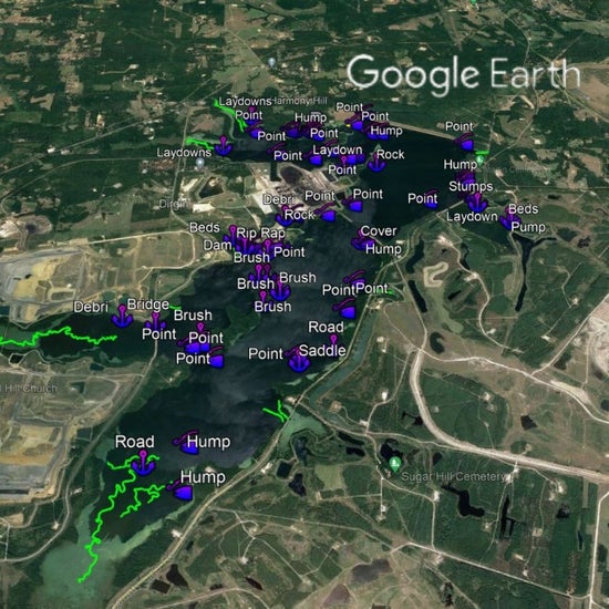 Martin Creek Lake Breakdown - Bass Fishing Hot Spots & Waypoints