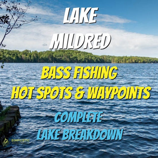 Mildred Lake Breakdown - Bass Fishing Hot Spots & Waypoints