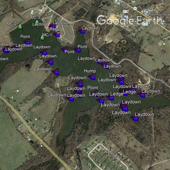 Mill Creek Lake Breakdown - Bass Fishing Hot Spots & Waypoints