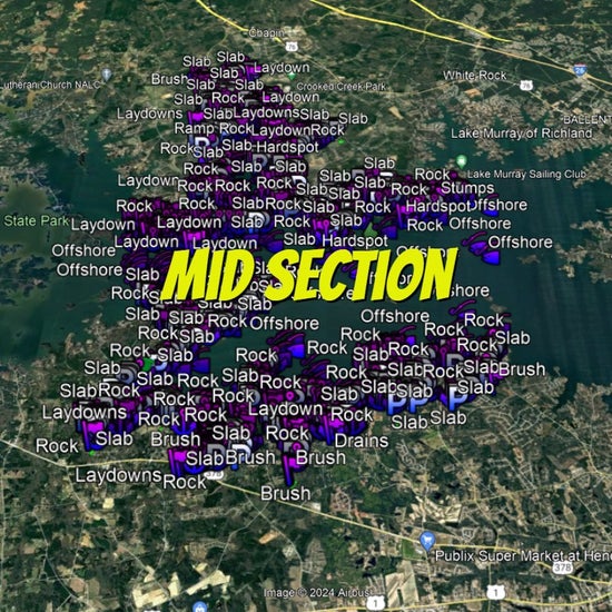 Murray Lake Breakdown - Bass Fishing Hot Spots & Waypoints