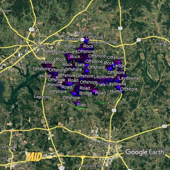 Old Hickory Lake Breakdown - Bass Fishing Hot Spots & Waypoints
