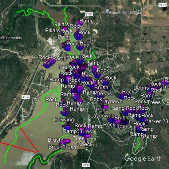 Palo Pinto Lake Breakdown - Bass Fishing Hot Spots & Waypoints