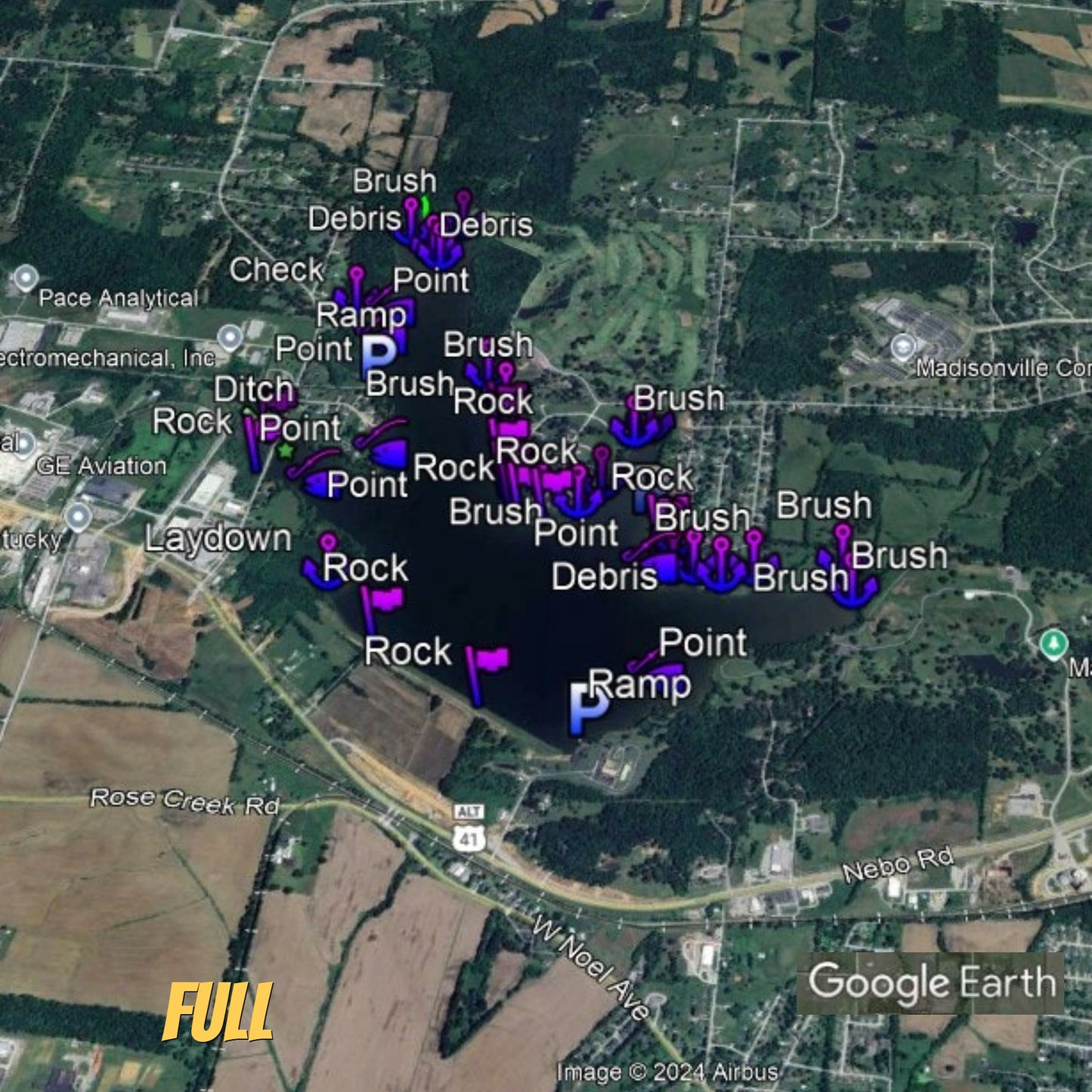Pee Wee Lake Breakdown - Bass Fishing Hot Spots & Waypoints