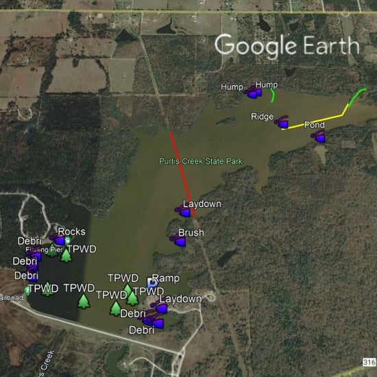 Purtis Creek State Park Lake Breakdown - Bass Fishing Hot Spots & Waypoints