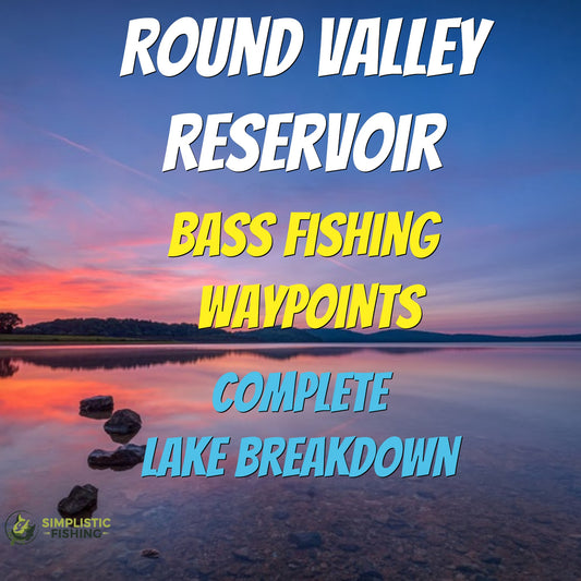Round Valley Reservoir Lake Breakdown - Bass Fishing Hot Spots & Waypoints