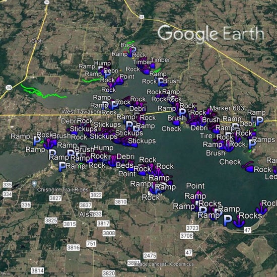 Tawakoni Lake Breakdown - Bass Fishing Hot Spots & Waypoints