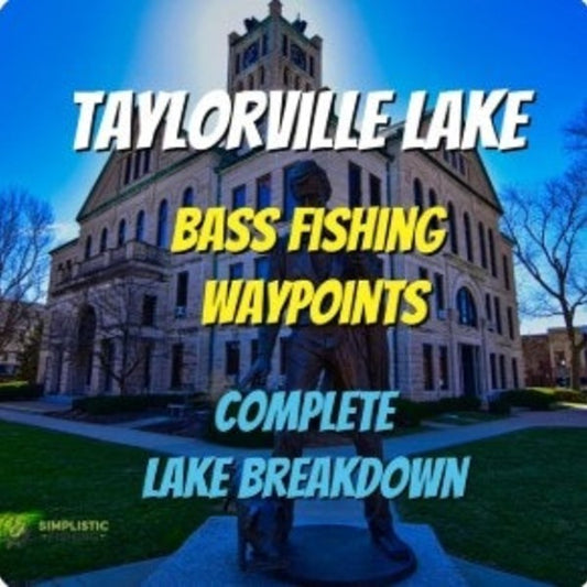 Taylorville Lake Breakdown - Bass Fishing Hot Spots and Waypoints