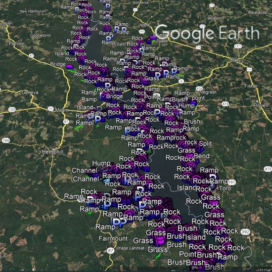 Toledo Bend Lake Breakdown - Bass Fishing Hot Spots & Waypoints