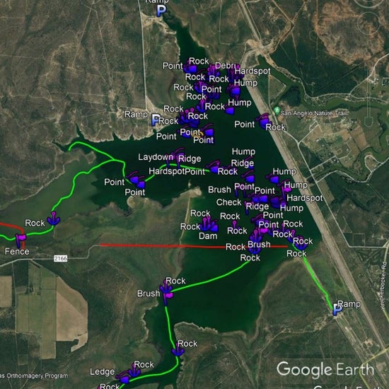 Twin Buttes Lake Breakdown - Bass Fishing Hot Spots & Waypoints