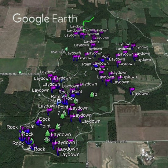 Washington County Lake Breakdown - Bass Fishing Hot Spots & Waypoints