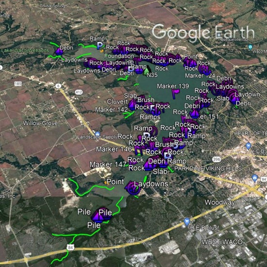 Waco Lake Breakdown - Bass Fishing Hot Spots & Waypoints