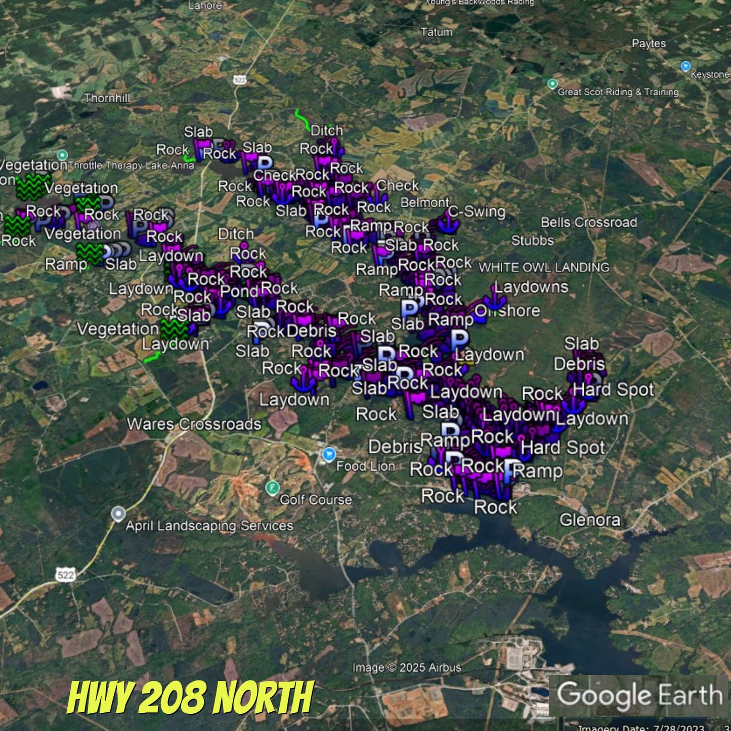 Anna - Lake Breakdown - Bass Fishing Hot Spots & Waypoints