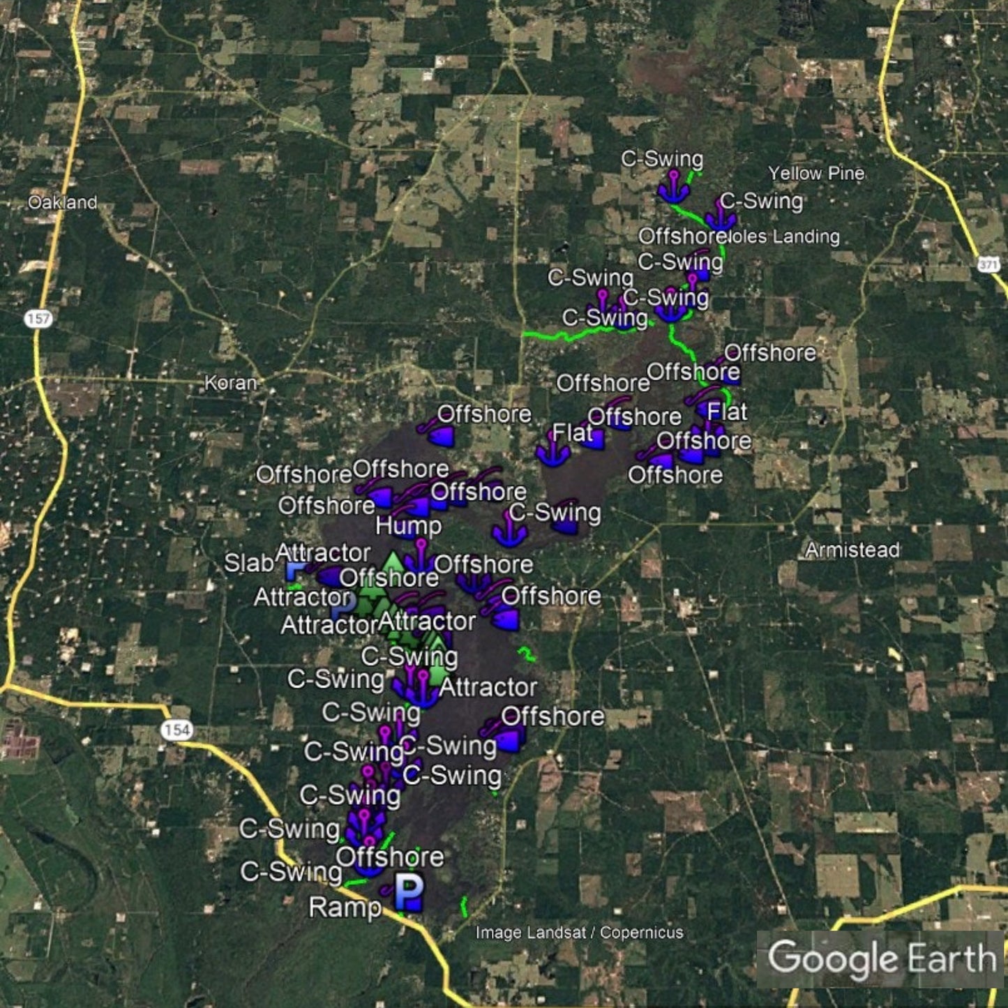 Bistineau Lake Breakdown - Bass Fishing Hot Spots & Waypoints