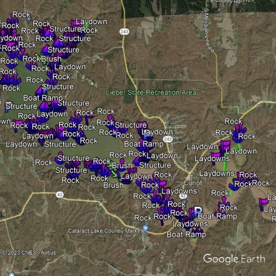 Cagle Mills Lake Breakdown - Bass Fishing Hot Spots & Waypoints