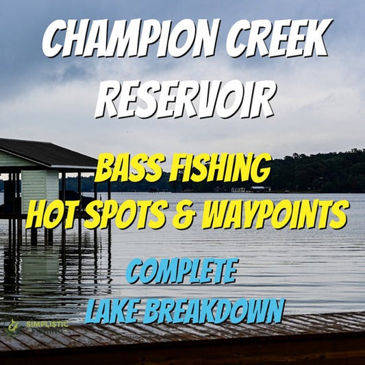 Champion Creek Lake Breakdown - Bass Fishing Hot Spots & Waypoints