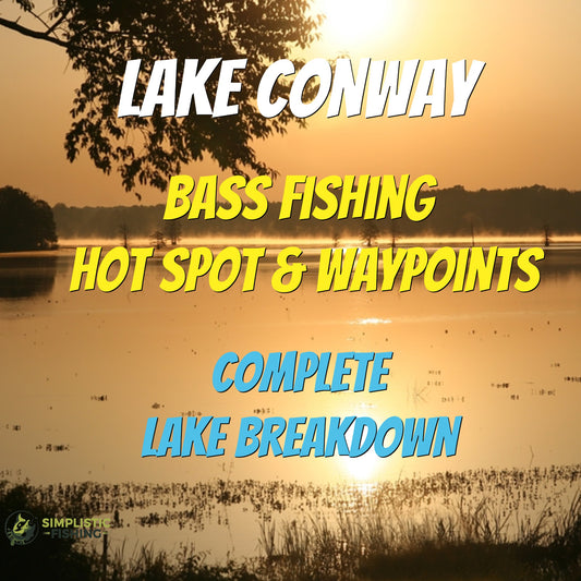 Conway Lake Breakdown - Bass Fishing Hot Spots & Waypoints