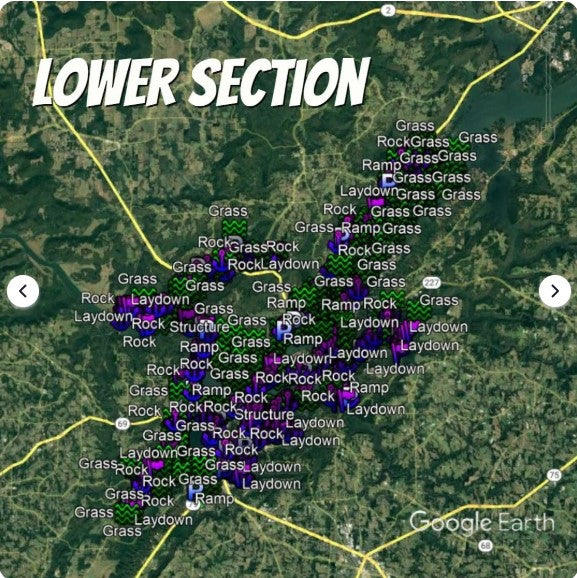 Guntersville Lake Breakdown - Bass Fishing Hot Spots & Waypoints