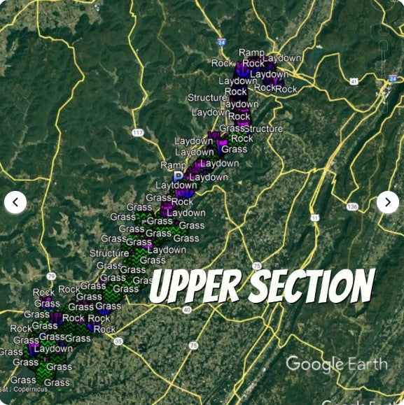 Guntersville Lake Breakdown - Bass Fishing Hot Spots & Waypoints