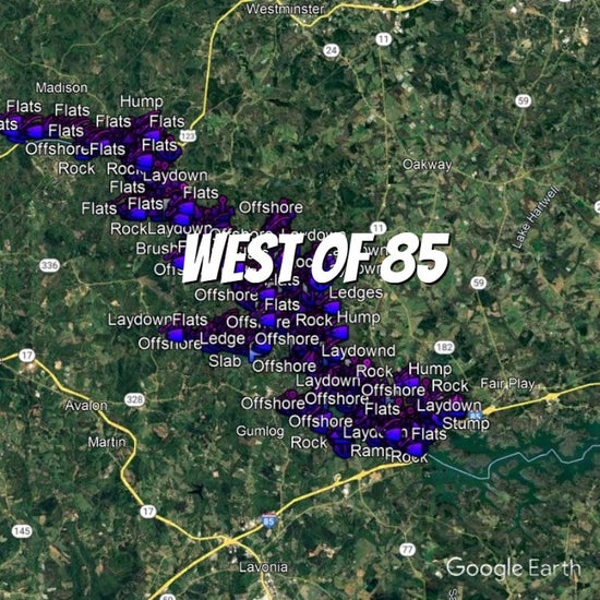 Hartwell Lake Breakdown - Bass Fishing Hot Spots & Waypoints