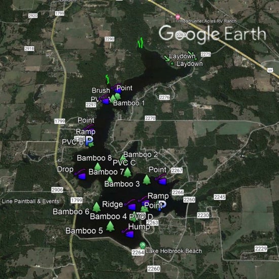 Bardwell Lake Breakdown - Bass Fishing Hot Spots & Waypoints