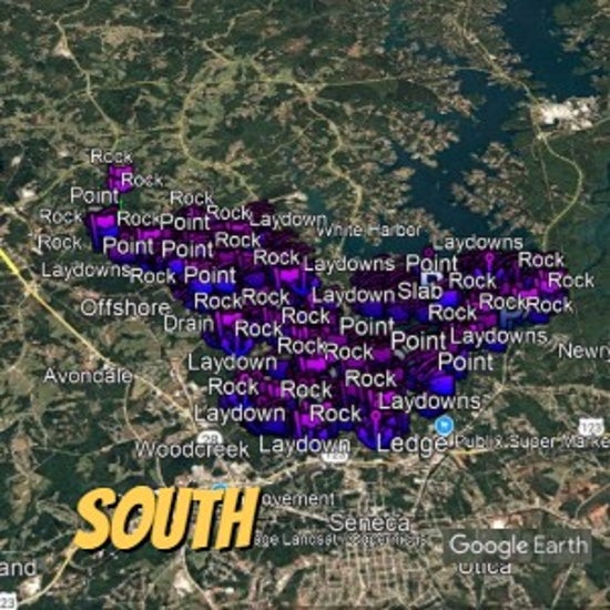 Keowee Lake Breakdown - Bass Fishing Hot Spots & Waypoints