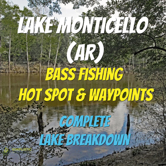 Monticello Lake Breakdown - Bass Fishing Hot Spots & Waypoints
