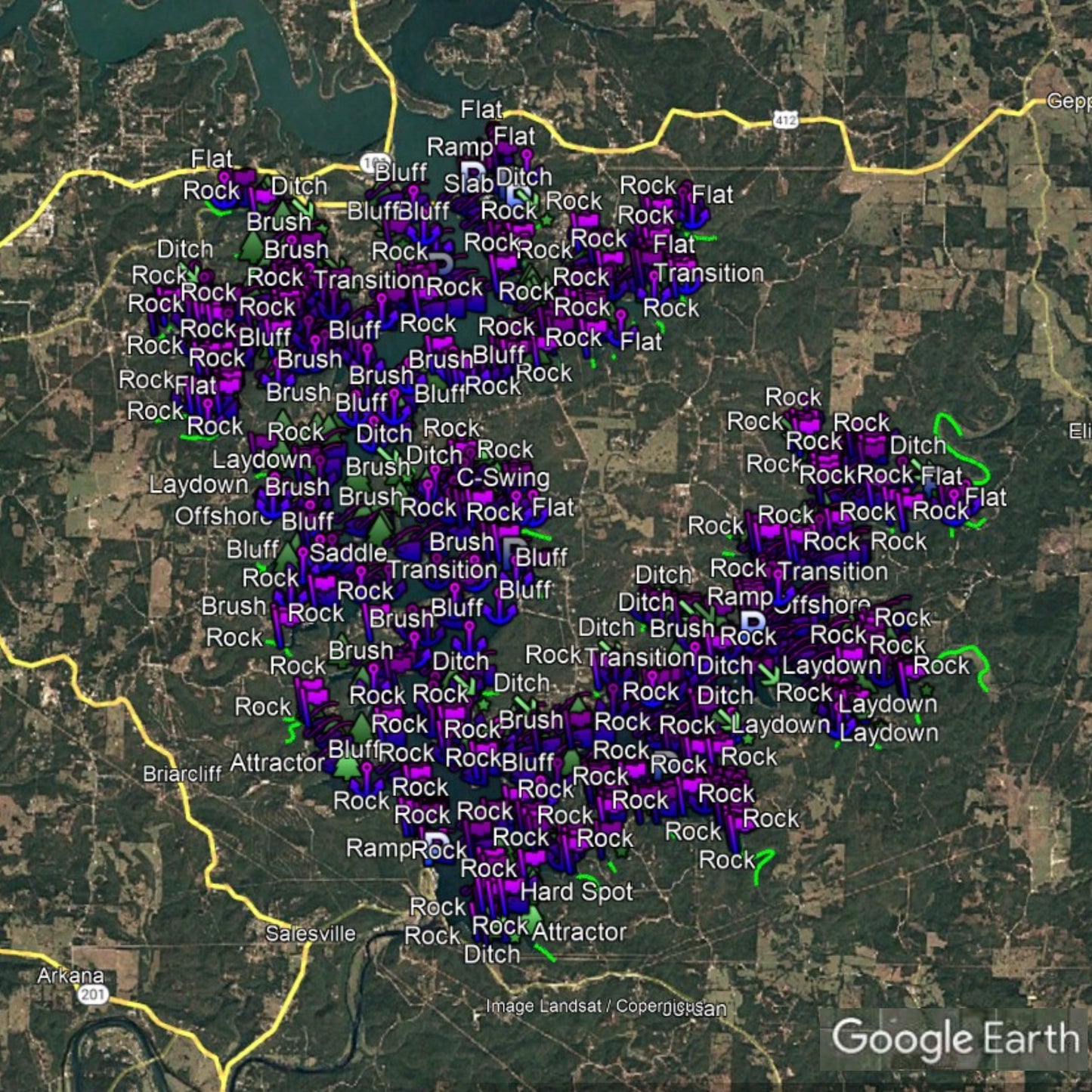 Norfork Lake Breakdown - Bass Fishing Hot Spots & Waypoints
